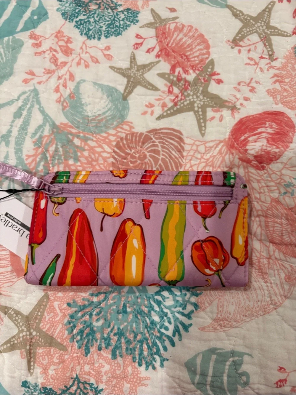 Vera Bradley spice it up small east west tote and matching essential wallet